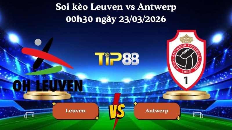 TIP88 Nhận định soi kèo Leuven vs Antwerp 00h30 ngày 23/03/2026 - VĐQG Bỉ
