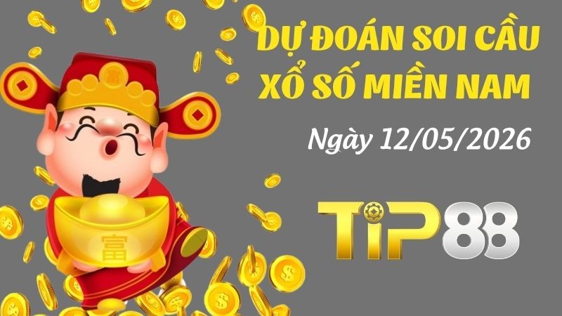 TIP88 Dự Đoán Soi Cầu Xổ Số Miền Nam Ngày 12/05/2026 - Dự Đoán Con Lô Chuẩn Nhất