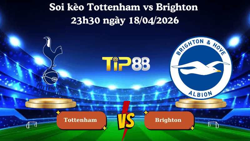 TIP88 Nhận định soi kèo Tottenham vs Brighton 23h30 ngày 18/04/2026 - Ngoại hạng Anh