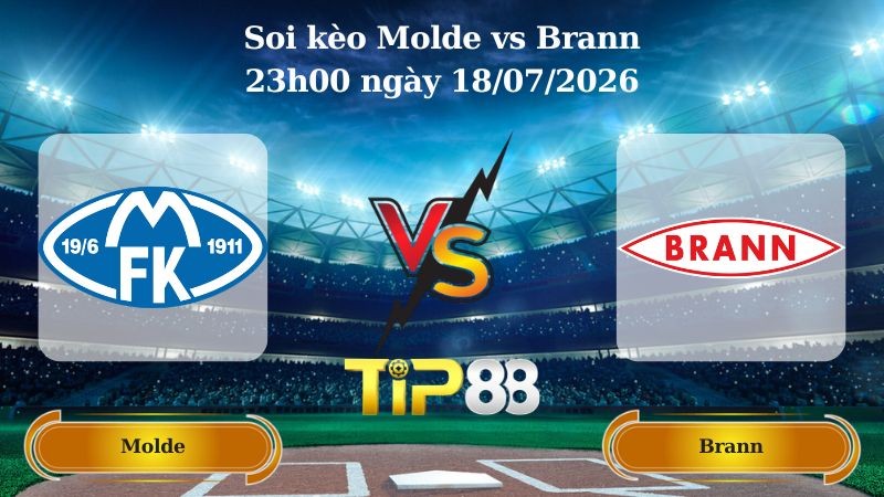 TIP88 Nhận định soi kèo Molde vs Brann 23h00 ngày 18/07/2026 - VĐQG Na Uy