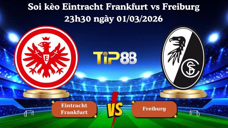 TIP88 Nhận định soi kèo Eintracht Frankfurt vs Freiburg 23h30 ngày 01/03/2026 - Bundesliga